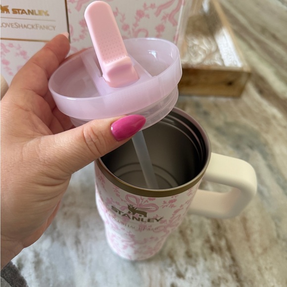 Stanley LoveShackFancy Pink and Gold Tumblers - Picture 4 of 6